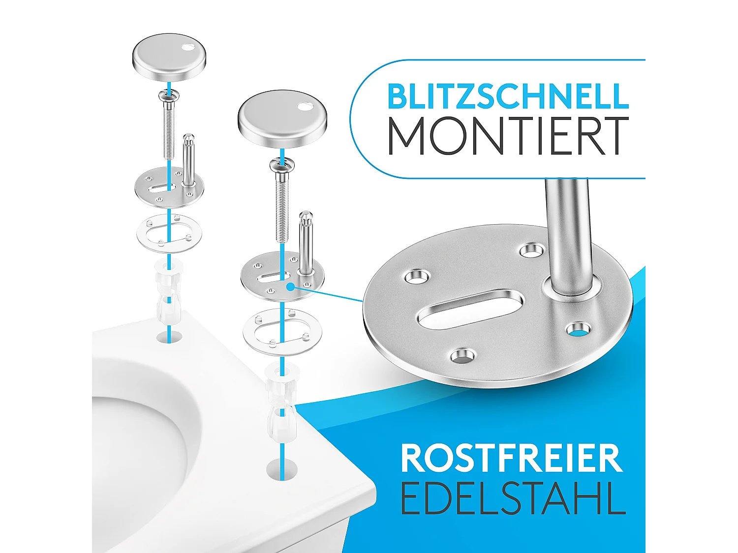 Comodo Toilettendeckel mit Absenkautomatik & Quick