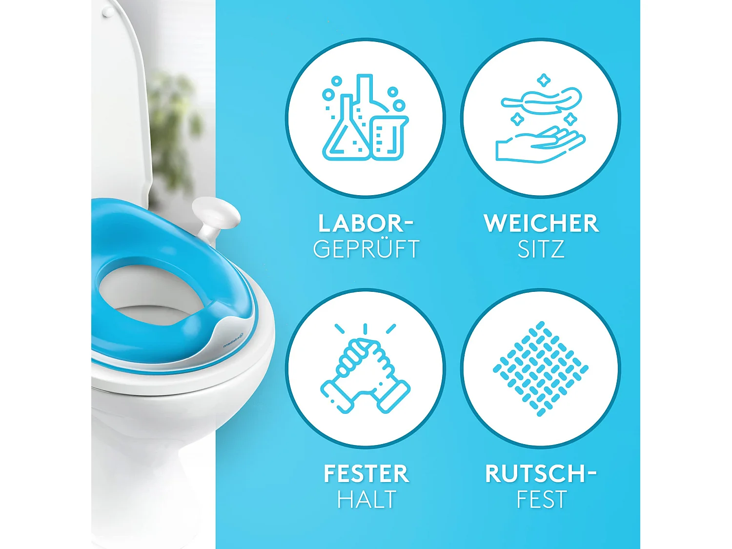 Edelkern Toilettensitz Kinder - Ergonomischer WC