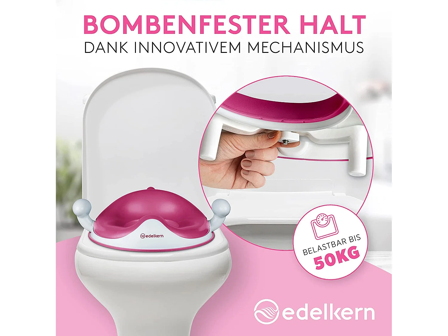 Edelkern Toilettensitz Kinder - Ergonomischer WC