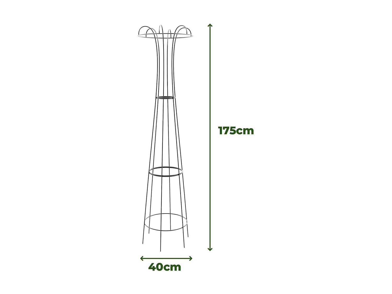 Treilli en acier 40 x 175 cm Obelisk Brut