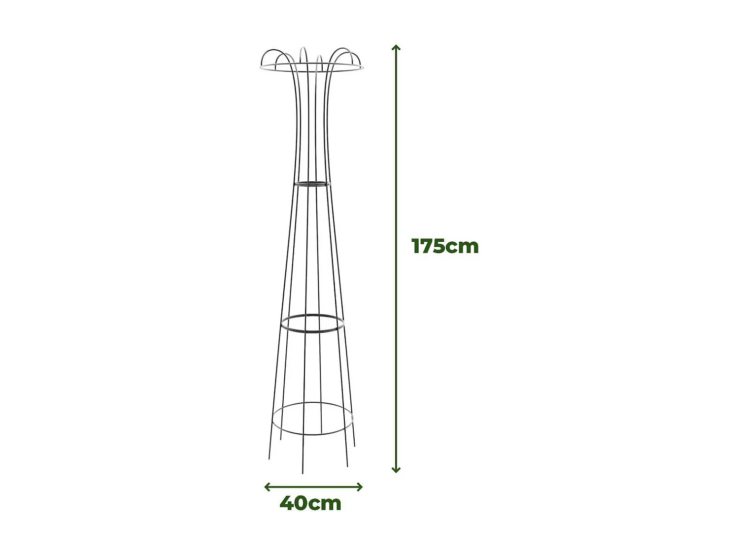 Treilli en acier 40 x 175 cm Obelisk Brut