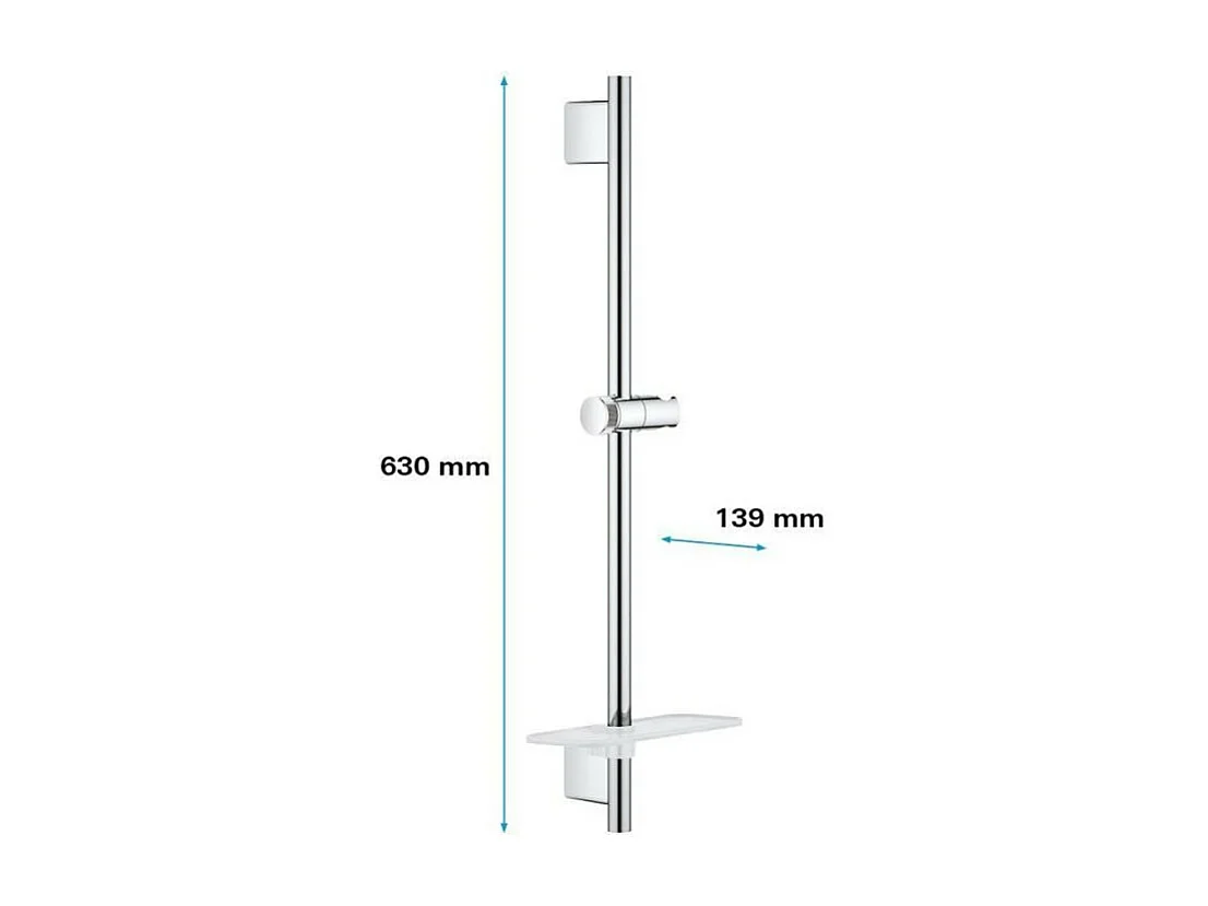 - Barre de douche 600 mm