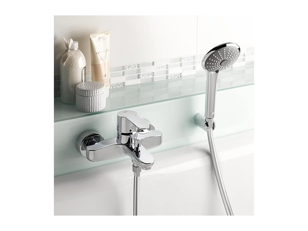 Badewannen- und Duschmischer GROHE Quickfix Wave Cosmopolitan