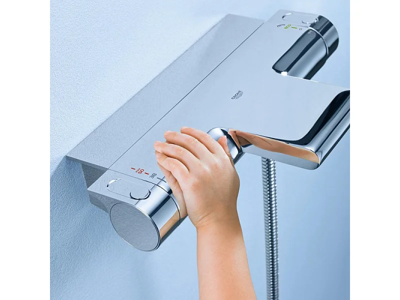 GROHE Mitigeur thermostatique bain/douche avec tablette Grohtherm 2000