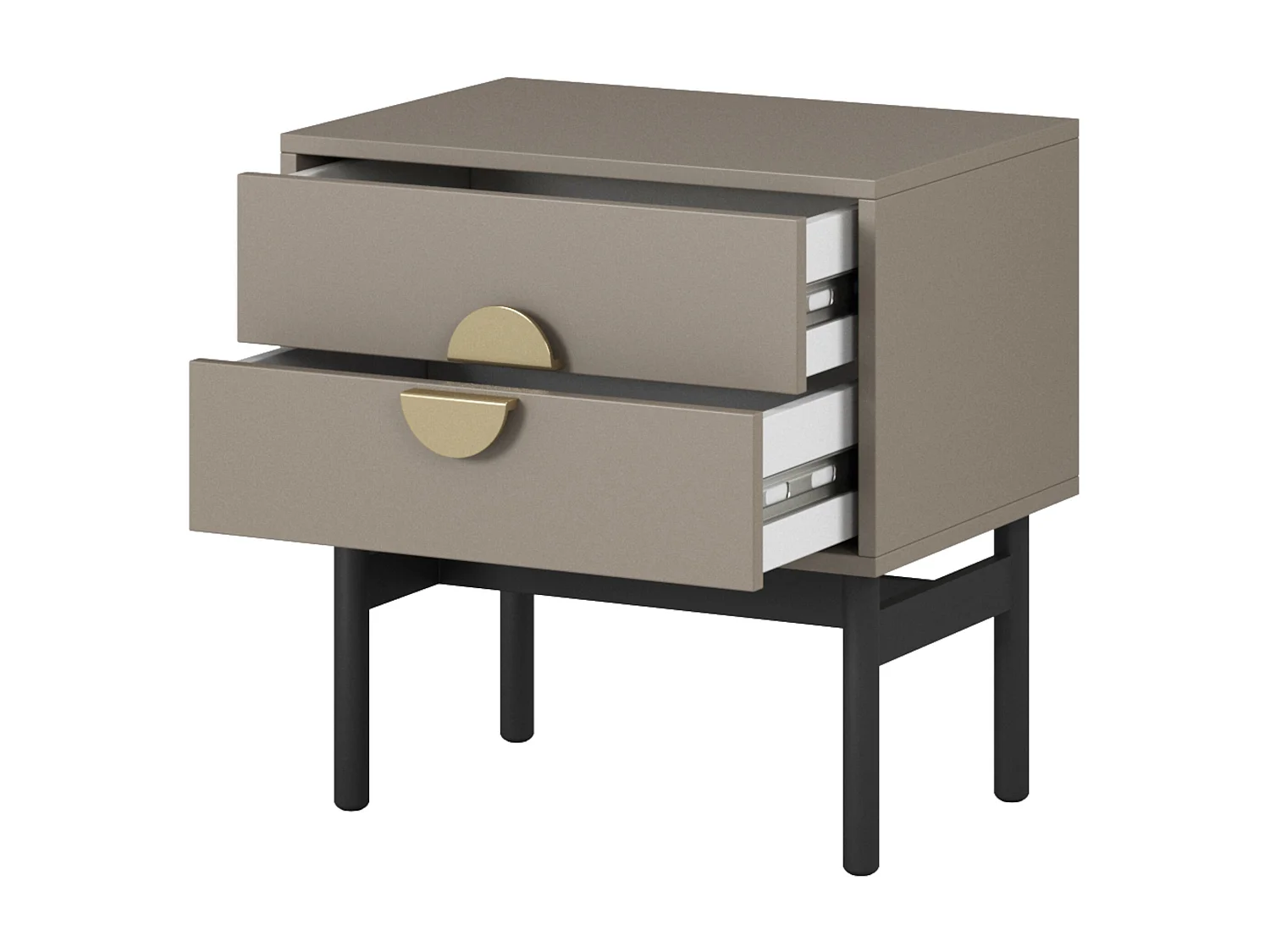 Table de chevet - 55 cm - gris pierre - STOON