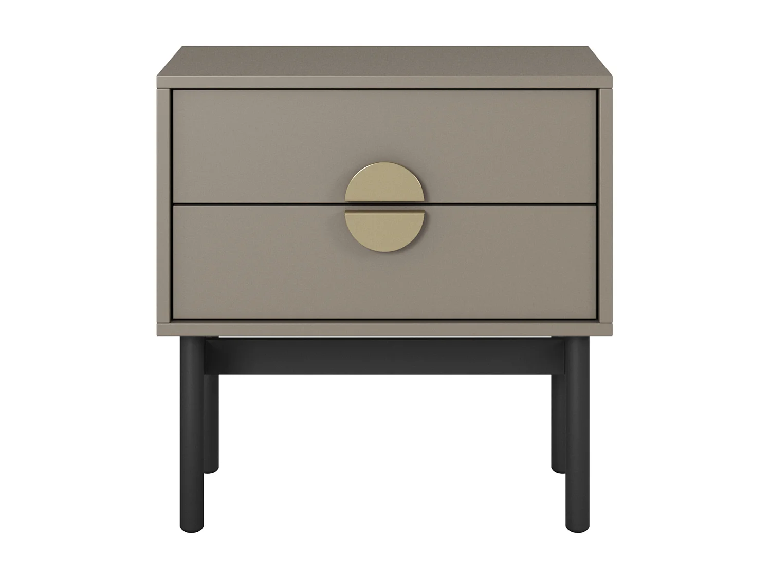 Nachtkastje - 55 cm - steengrijs - STOON