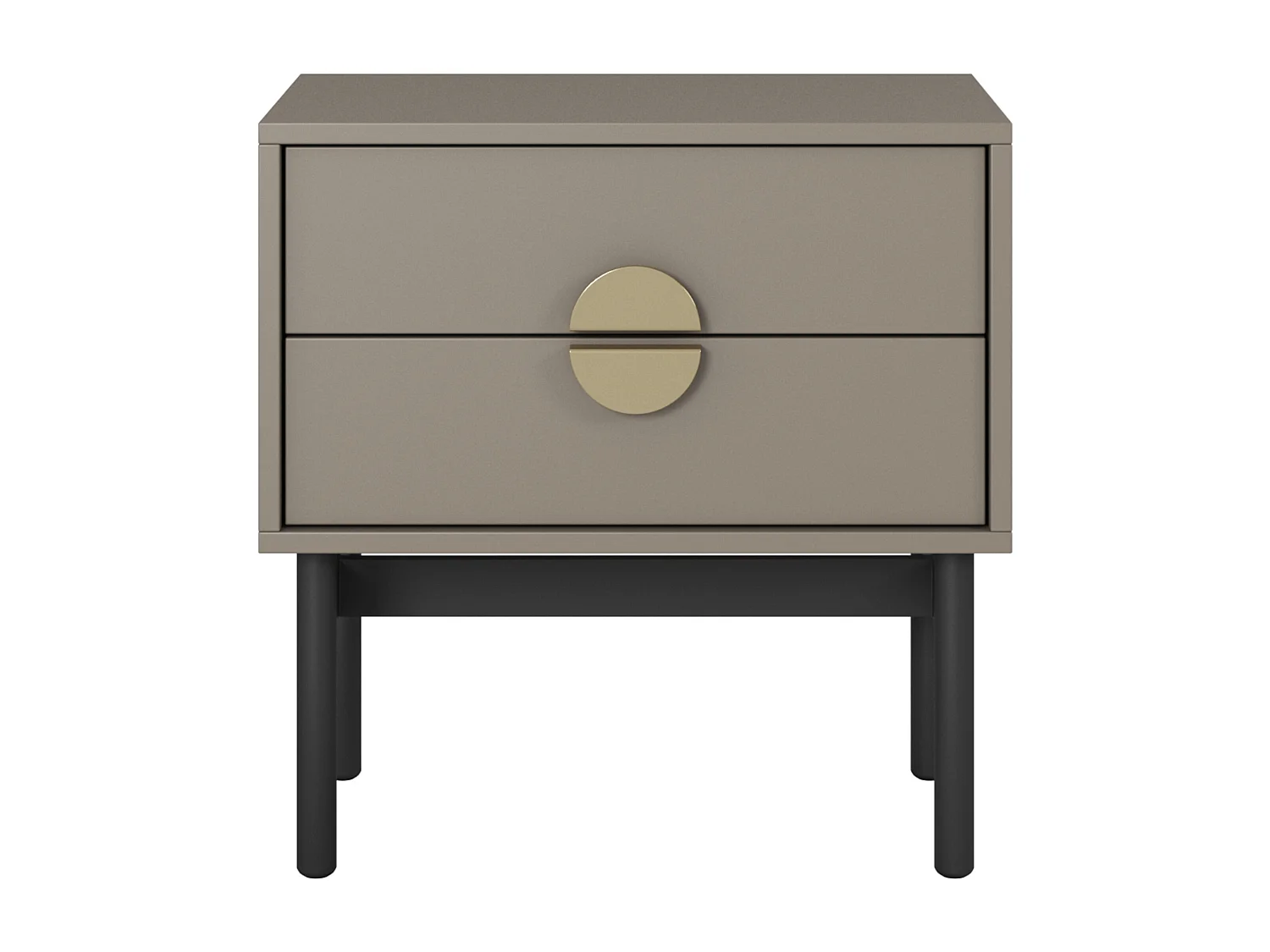 Nachtkastje - 55 cm - steengrijs - STOON