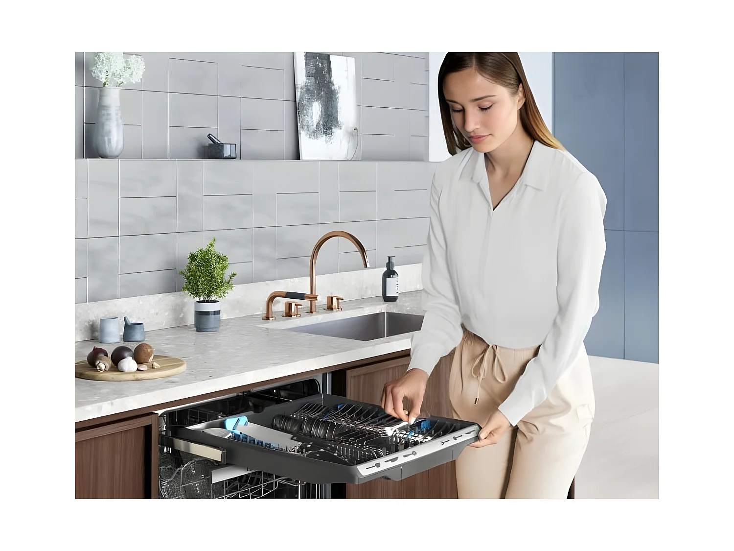 Electrolux EEM69300IX  Lavastoviglie A scomparsa parziale 15 coperti D