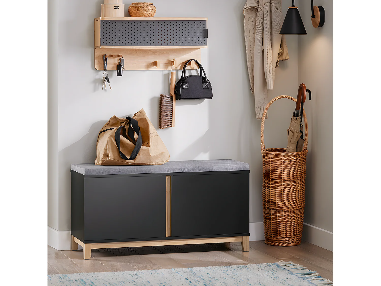 Schuhbank FSR117-SCH 34 x 46 x 90 cm
