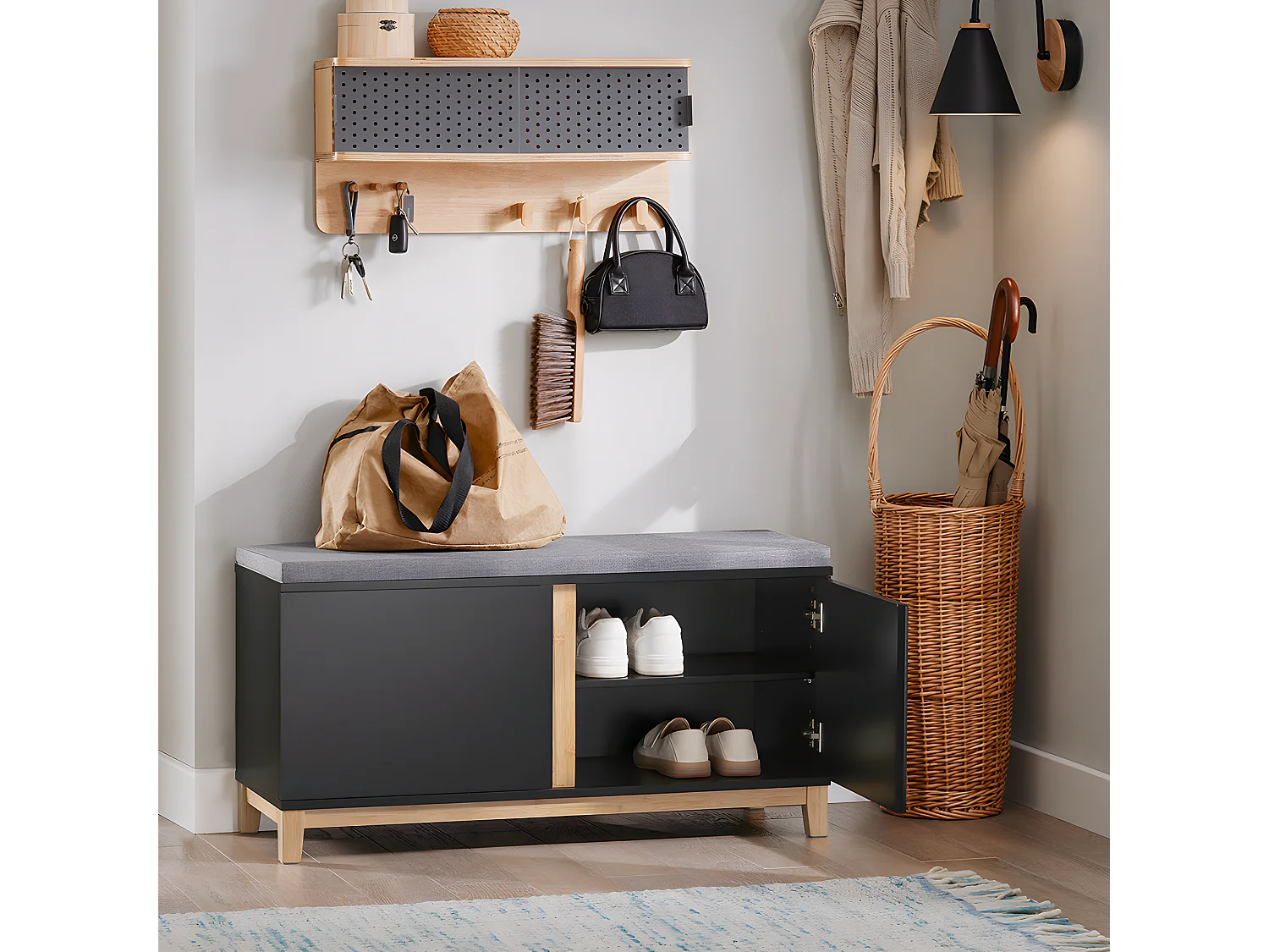 Schuhbank FSR117-SCH 34 x 46 x 90 cm