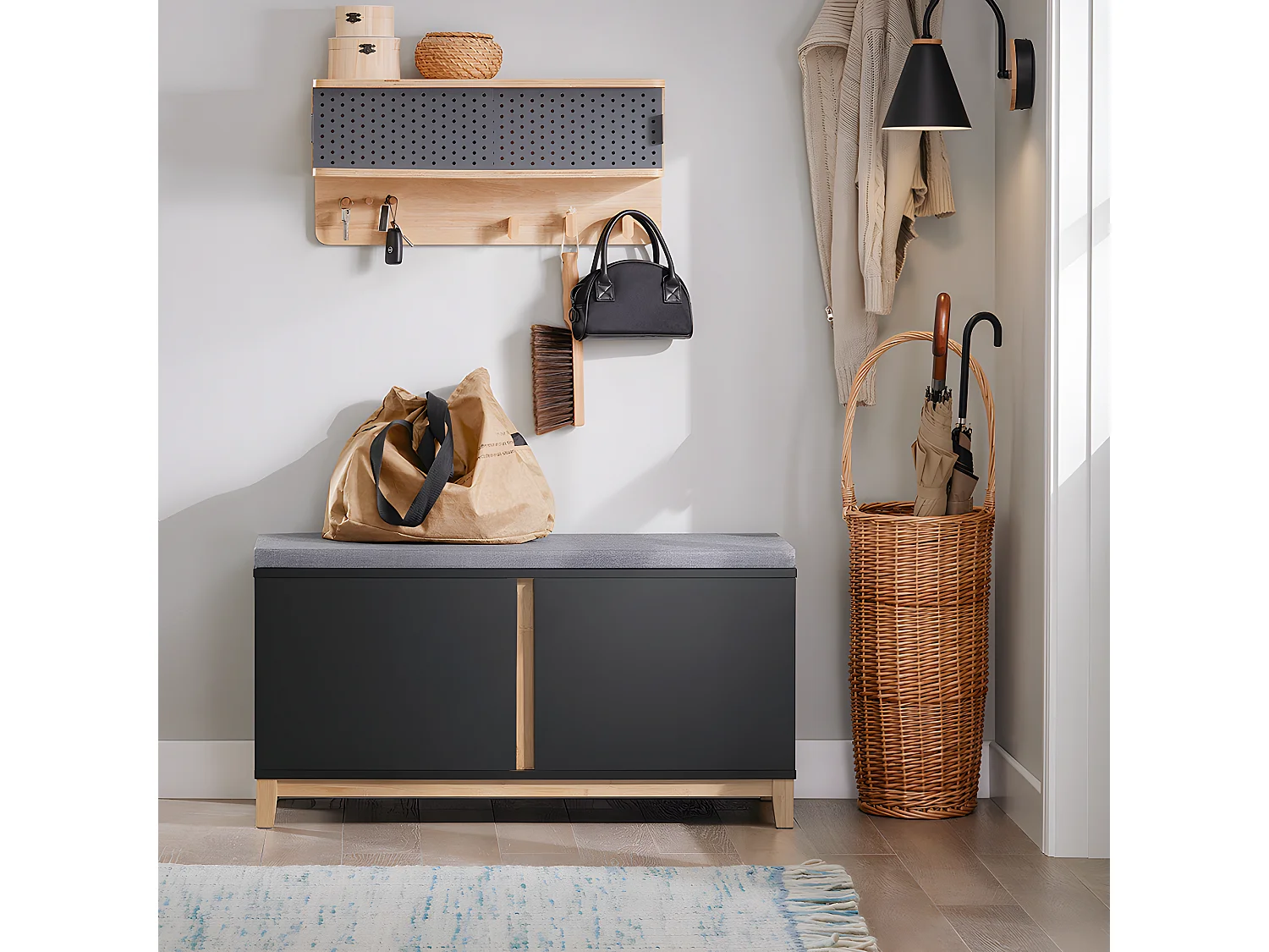 Schuhbank FSR117-SCH 34 x 46 x 90 cm