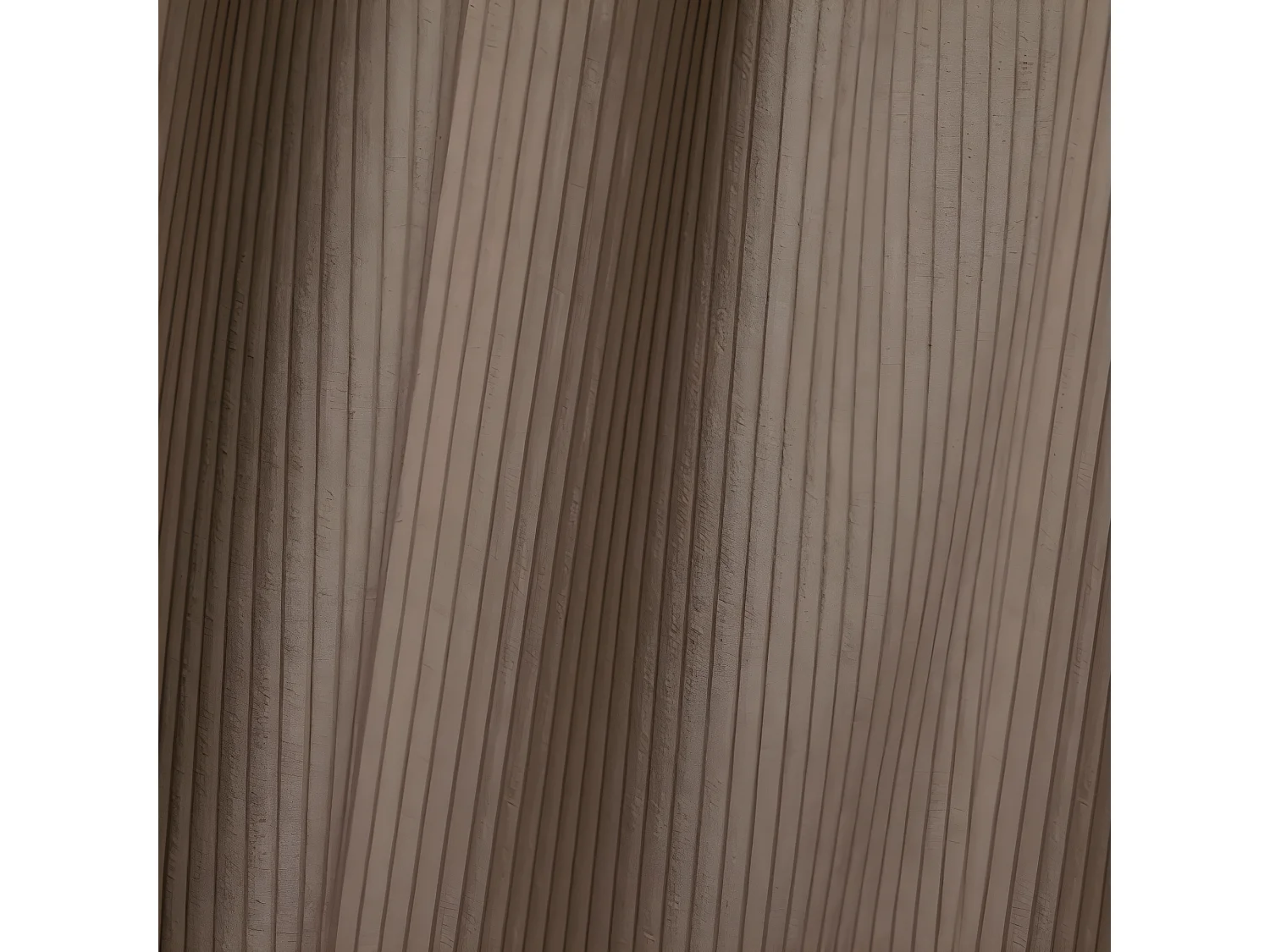 Canapé angle gauche velours côtelé taupe 300cm ANIA