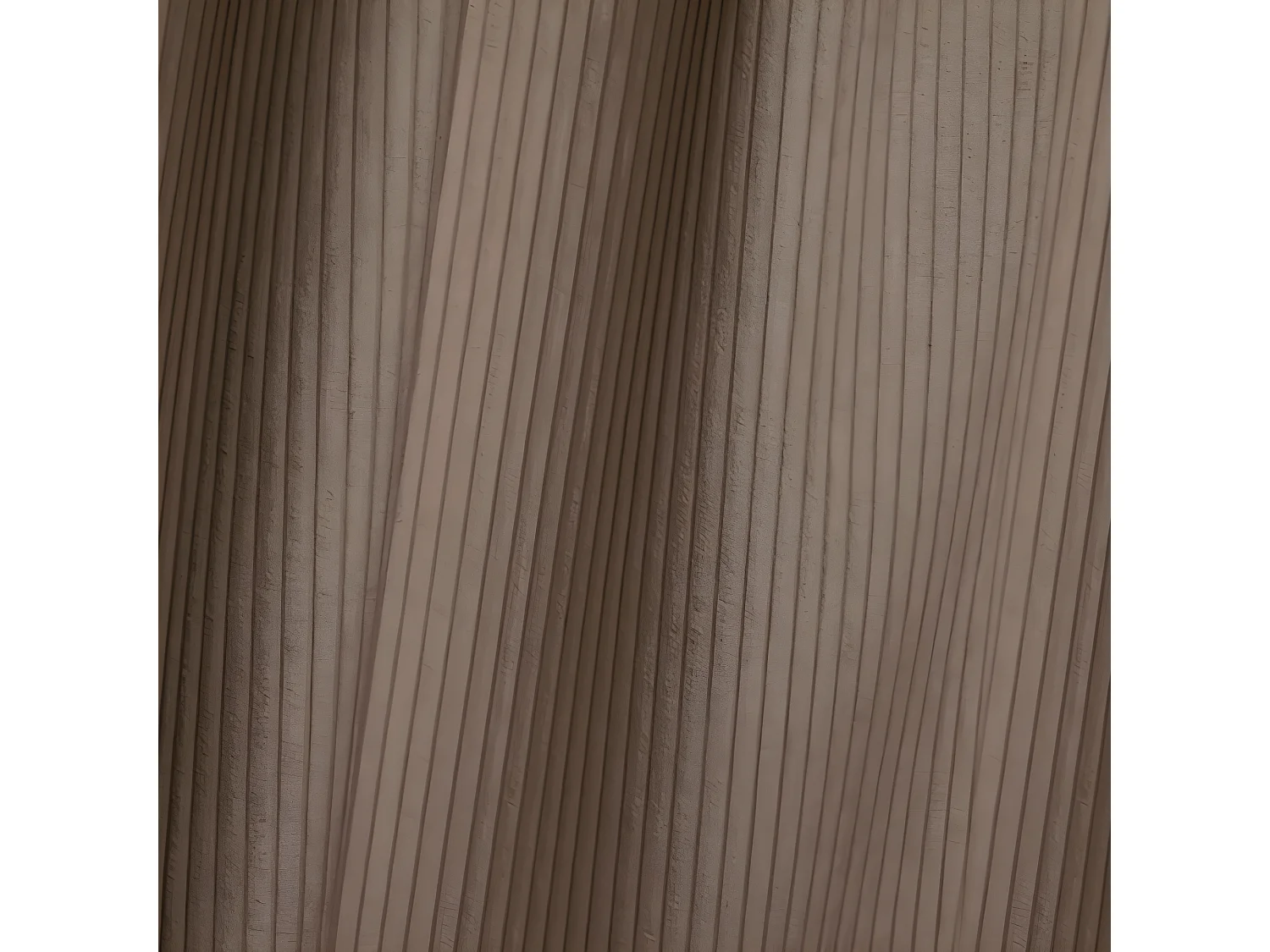 Canapé angle droit velours côtelé taupe 300cm ANIA