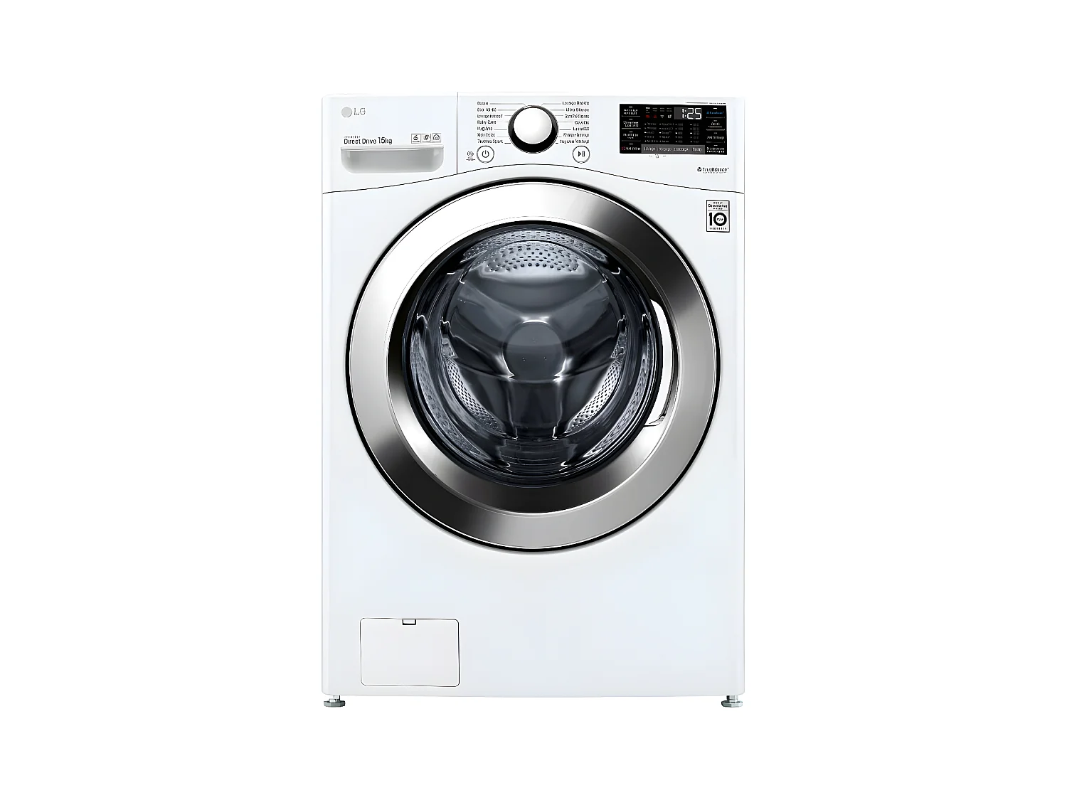 Lave-linge frontaux 15kg 127L LG 1100tr/min 70cm E, F 51 P 12 WH