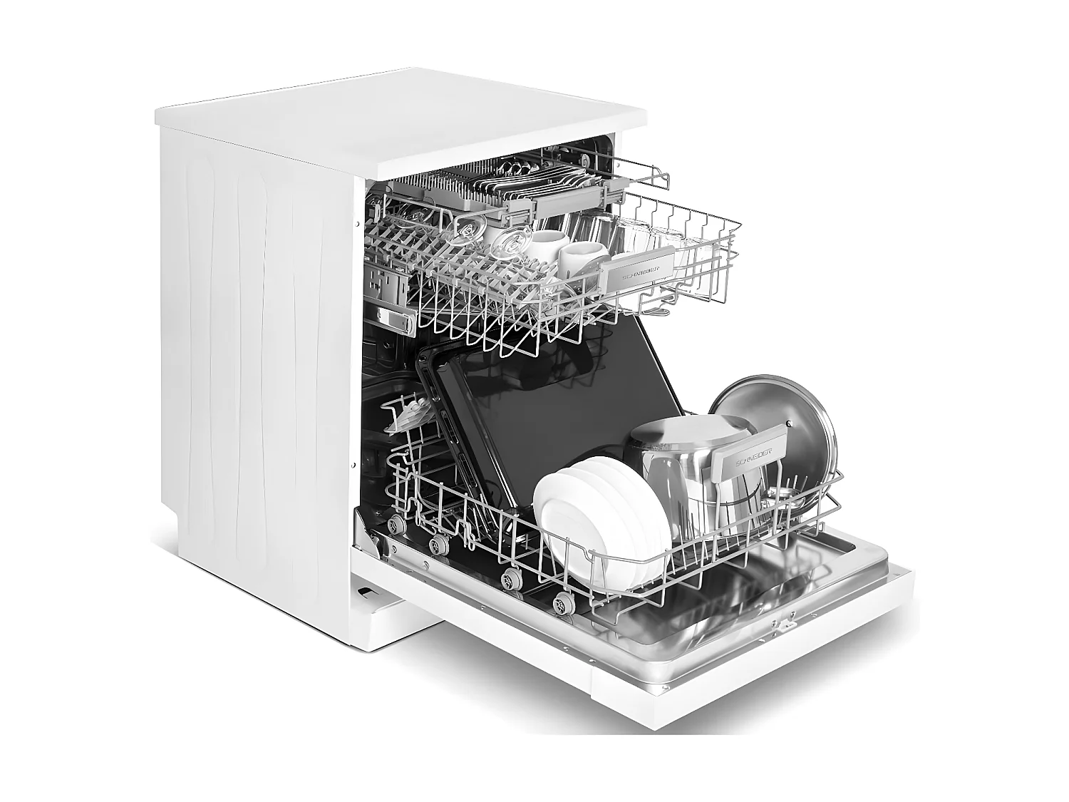 Lave-vaisselle pose libre SCHNEIDER 15 Couverts 60cm D, SCDW1542IDW