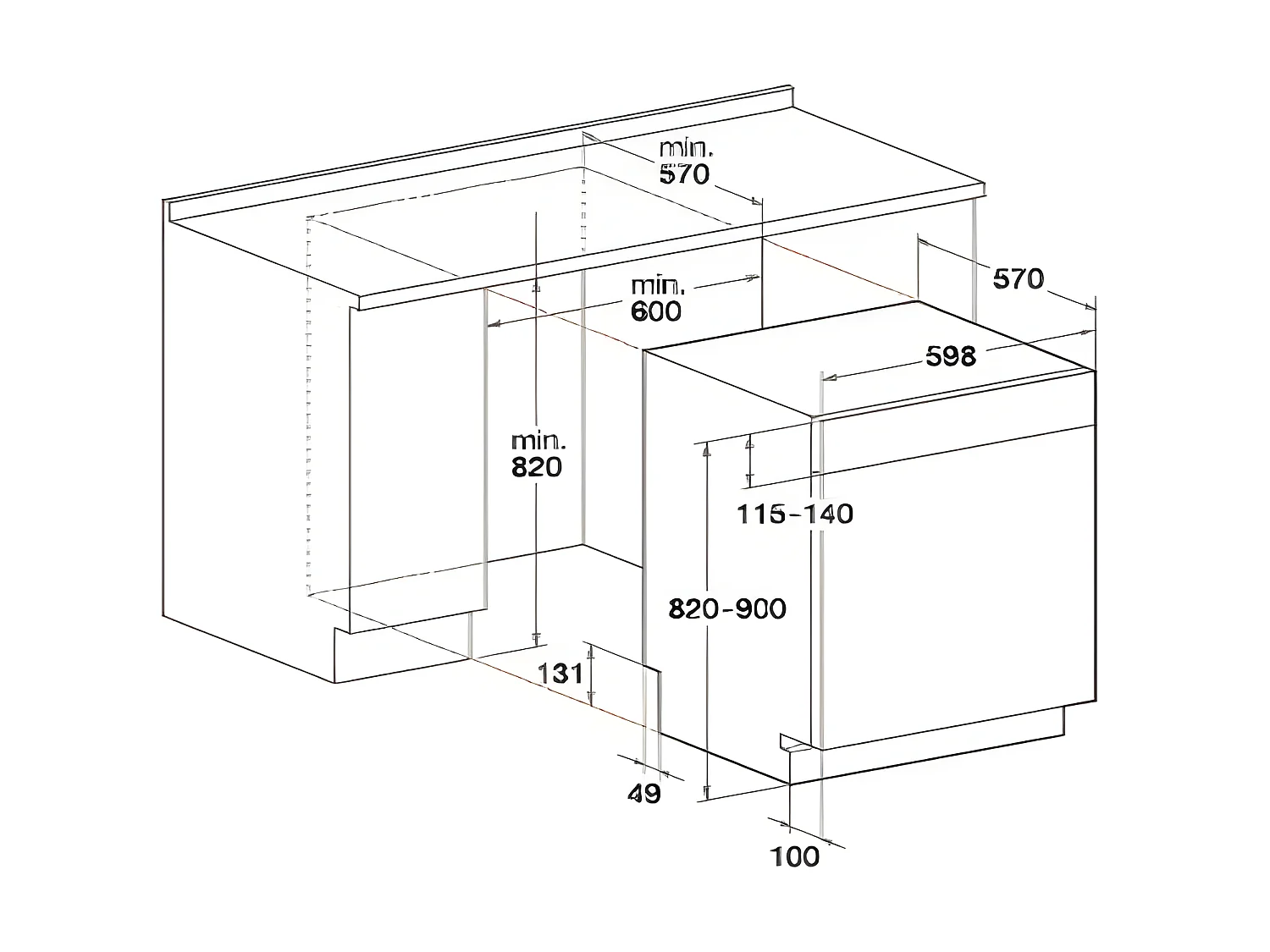 Lave-vaisselle encastrable WHIRLPOOL 14 Couverts 59cm E, 1034822