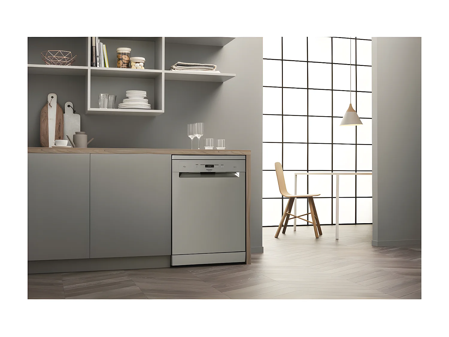 Lave-vaisselle pose libre HOTPOINT ARISTON 14 Couverts 60cm D, HFC3C33WX