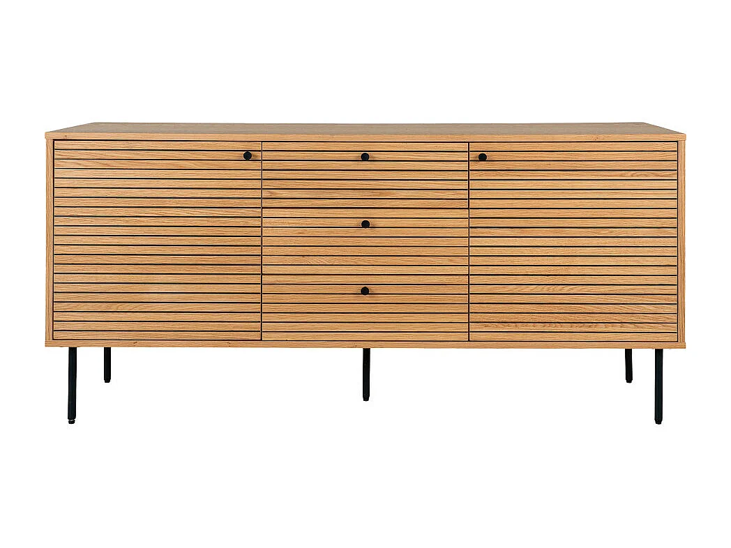 Kyoto Sideboard 2 Türen , 3 Schubladen Eiche Furnier.