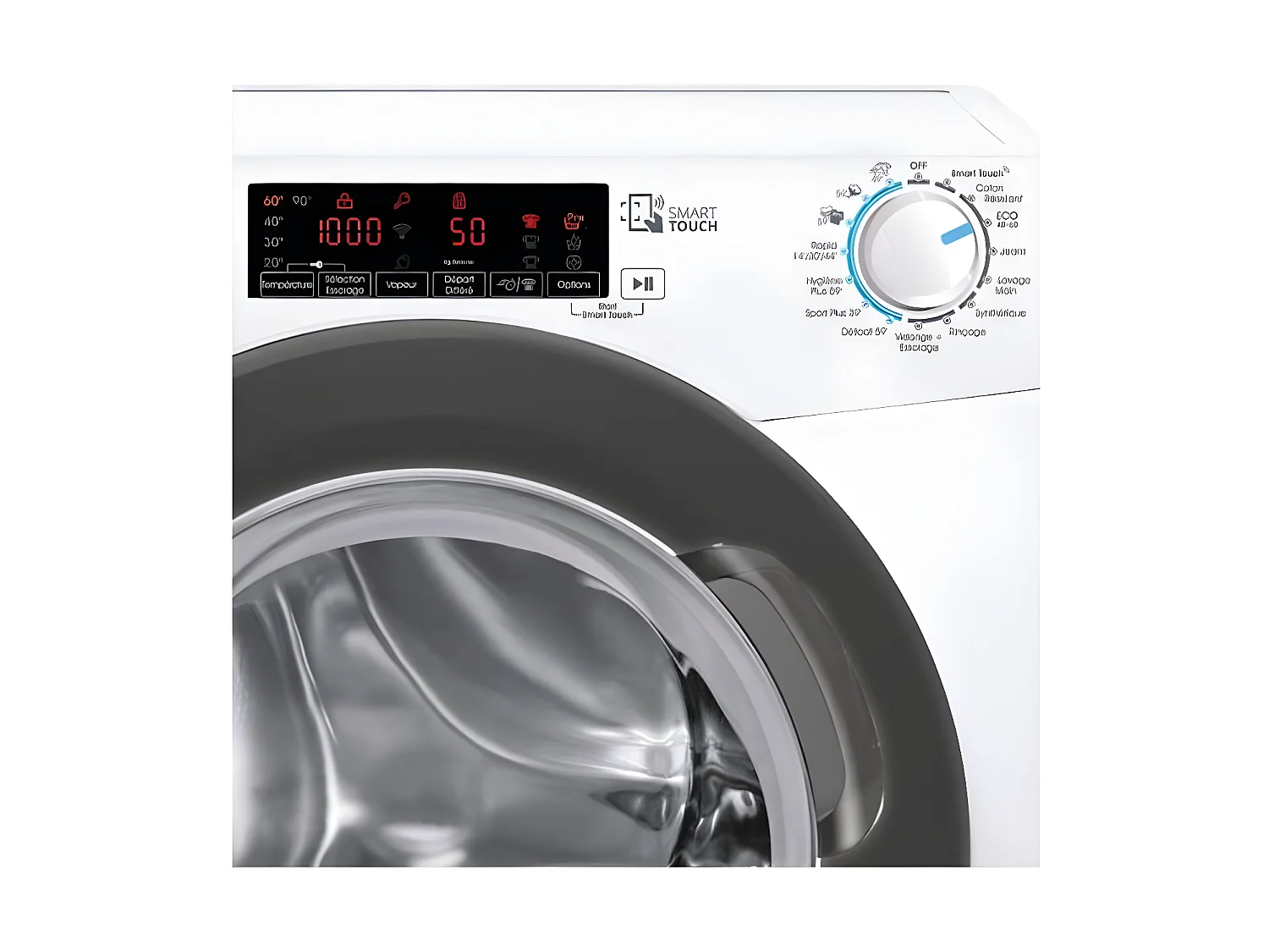 LL FRONT Candy Smart Pro - Big Digit Touch - Programmes : 15 - Depart d CANDY - CSS1410TWMRE-47