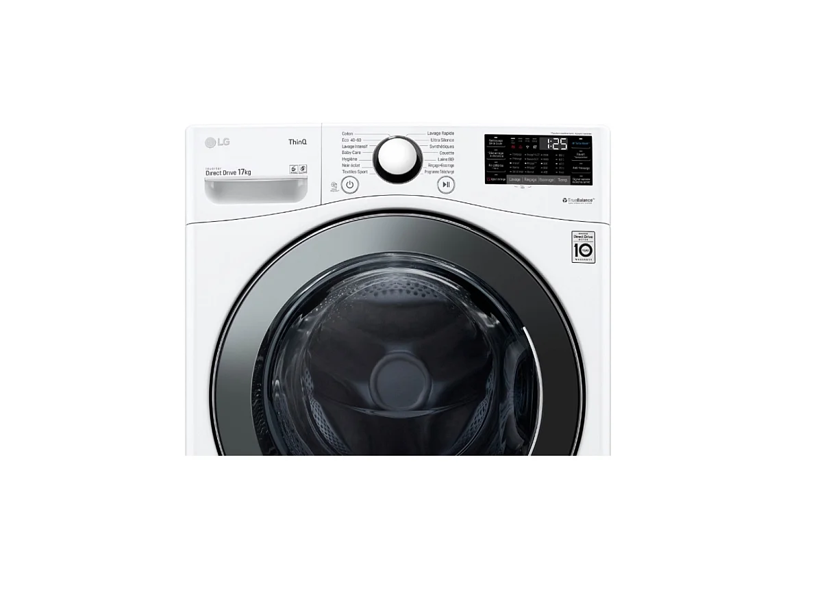 Lave-linge frontaux 17kg 127L LG 1100tr/min 70cm E, F71P12WH