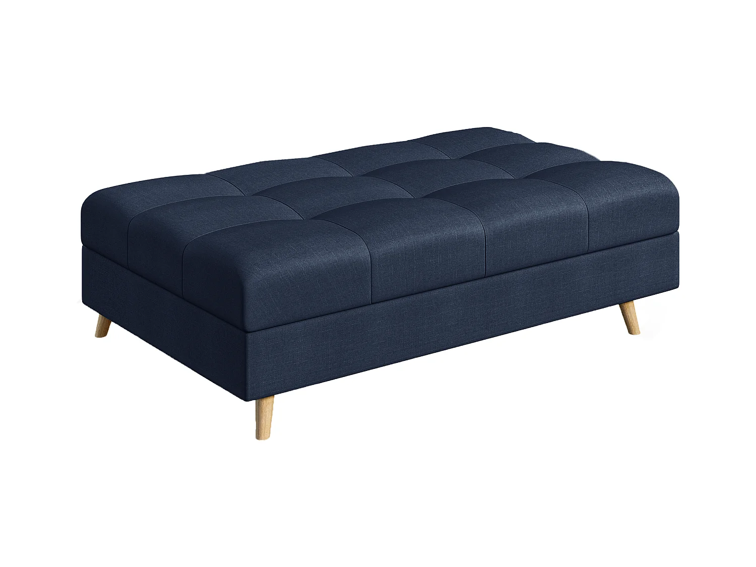 Fußhocker mit Holzfüßen im skandinavischen Stil Sophia