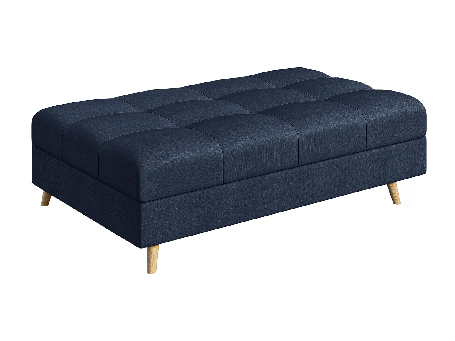 Fußhocker mit Holzfüßen im skandinavischen Stil Sophia