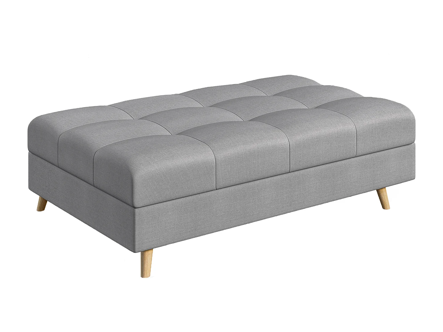 Fußhocker mit Holzfüßen im skandinavischen Stil Sophia