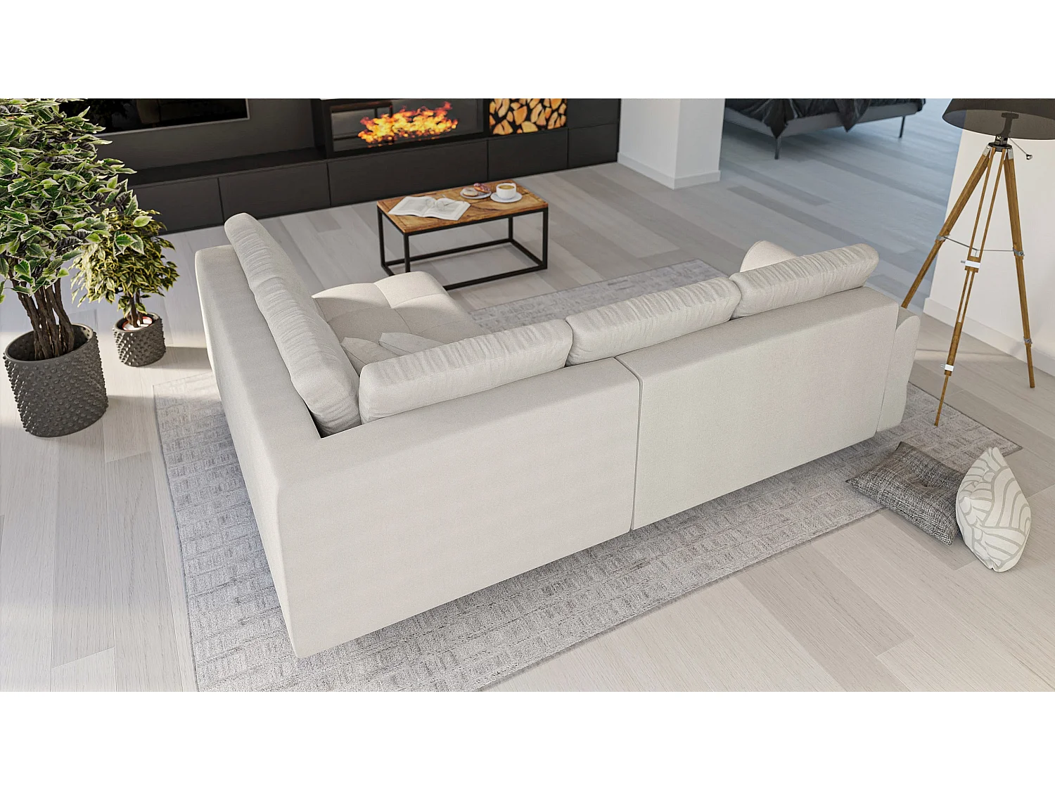 Ecksofa Sophia im skandinavischen Design