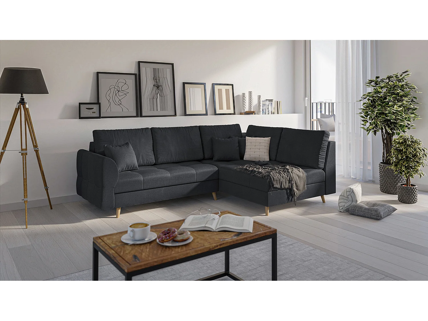 Ecksofa Sophia im skandinavischen Design