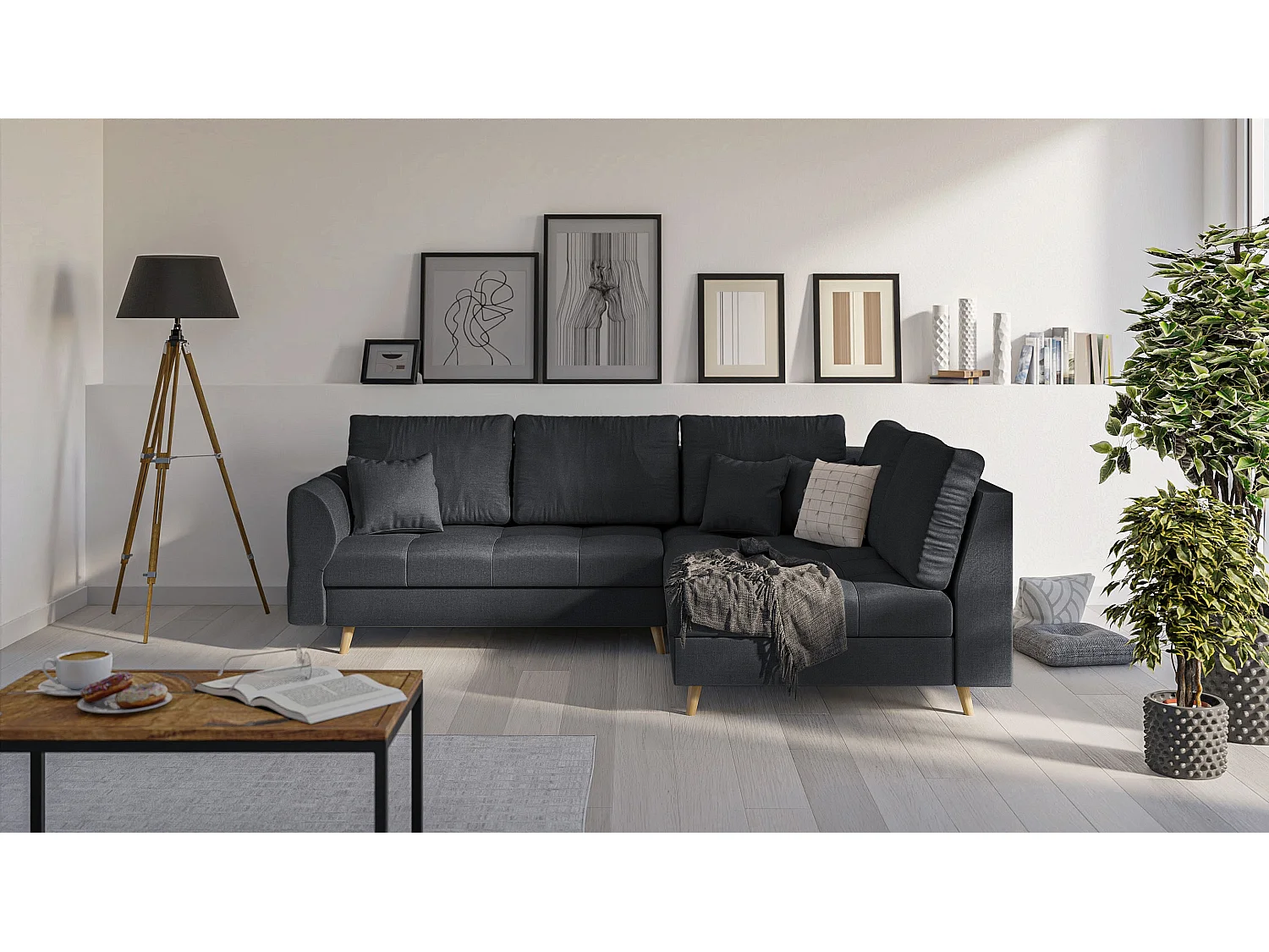 Ecksofa Sophia im skandinavischen Design