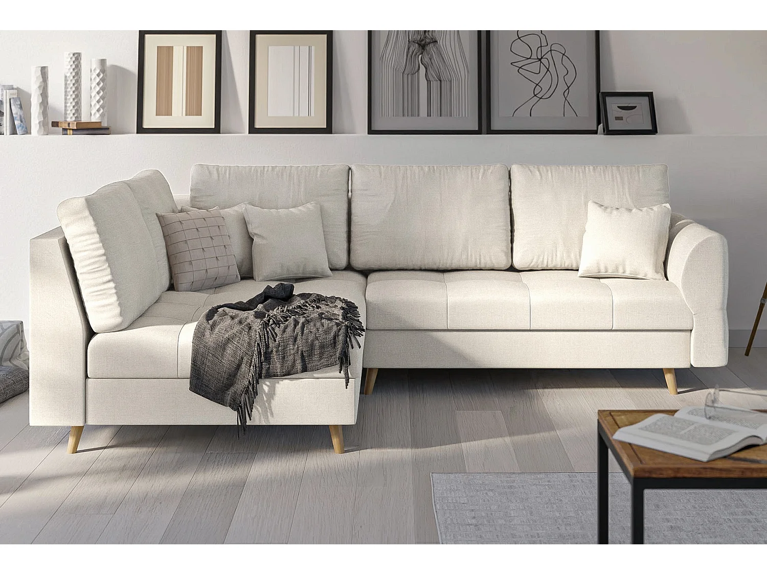 Ecksofa Sophia im skandinavischen Design