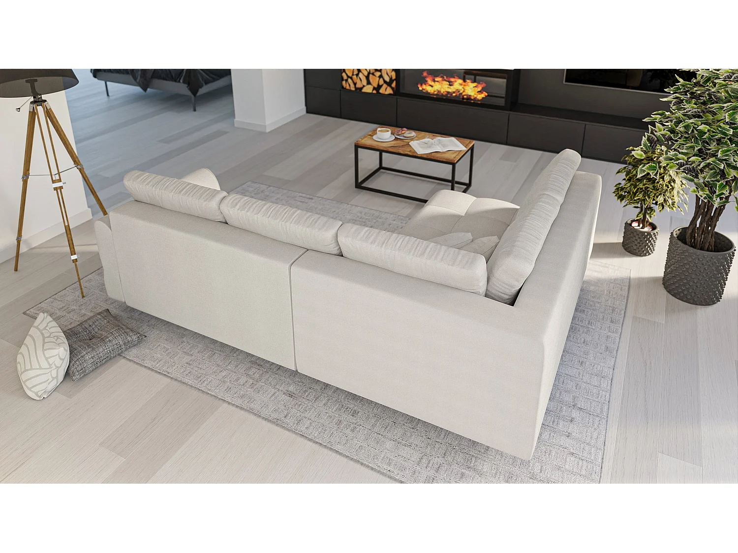 Ecksofa Sophia im skandinavischen Design