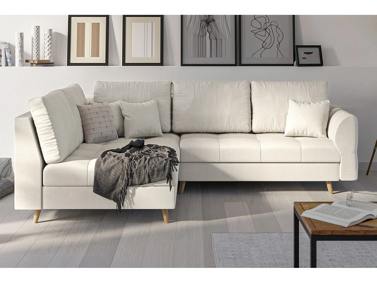 Ecksofa Sophia im skandinavischen Design