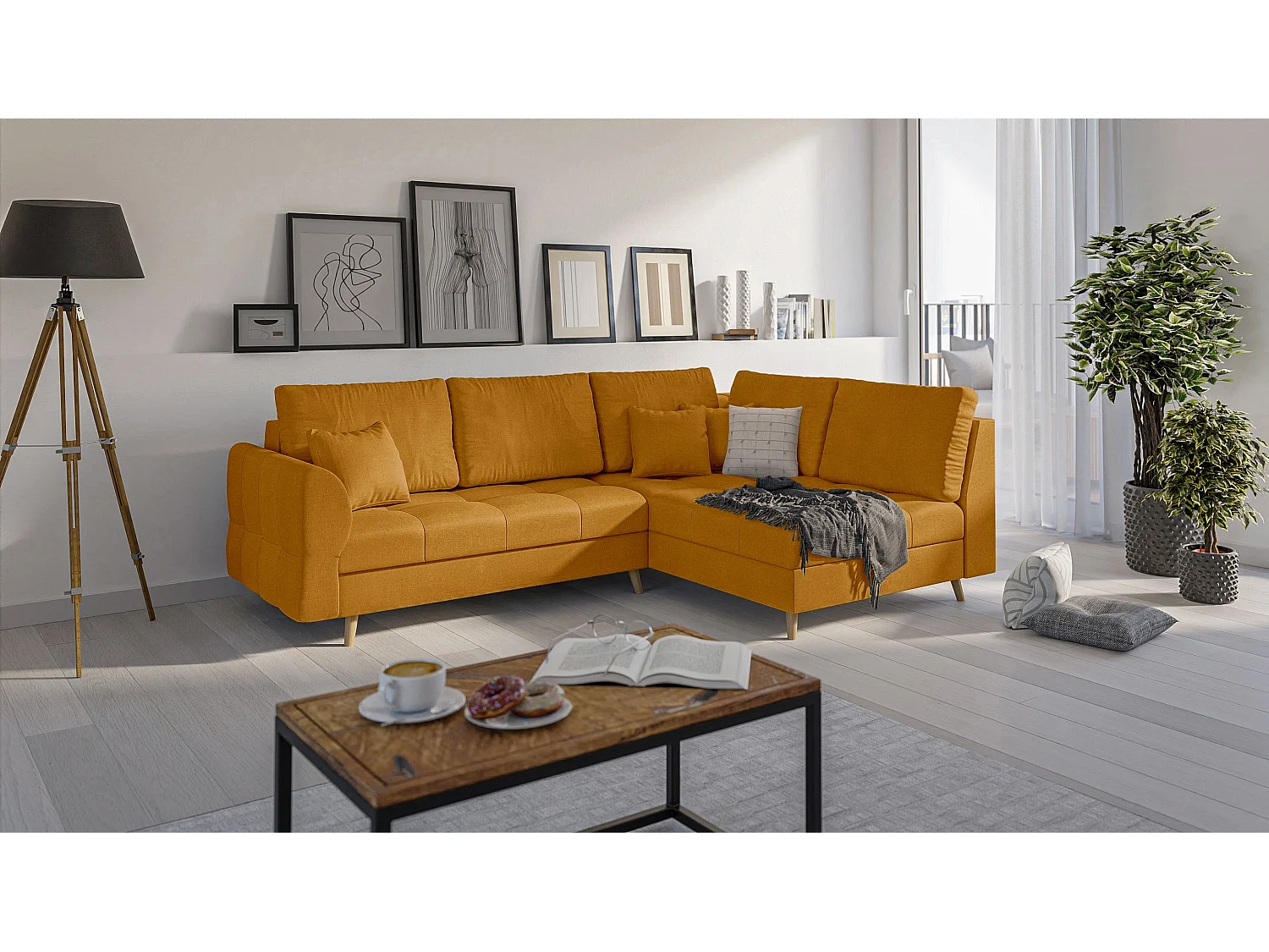 Ecksofa Sophia im skandinavischen Design