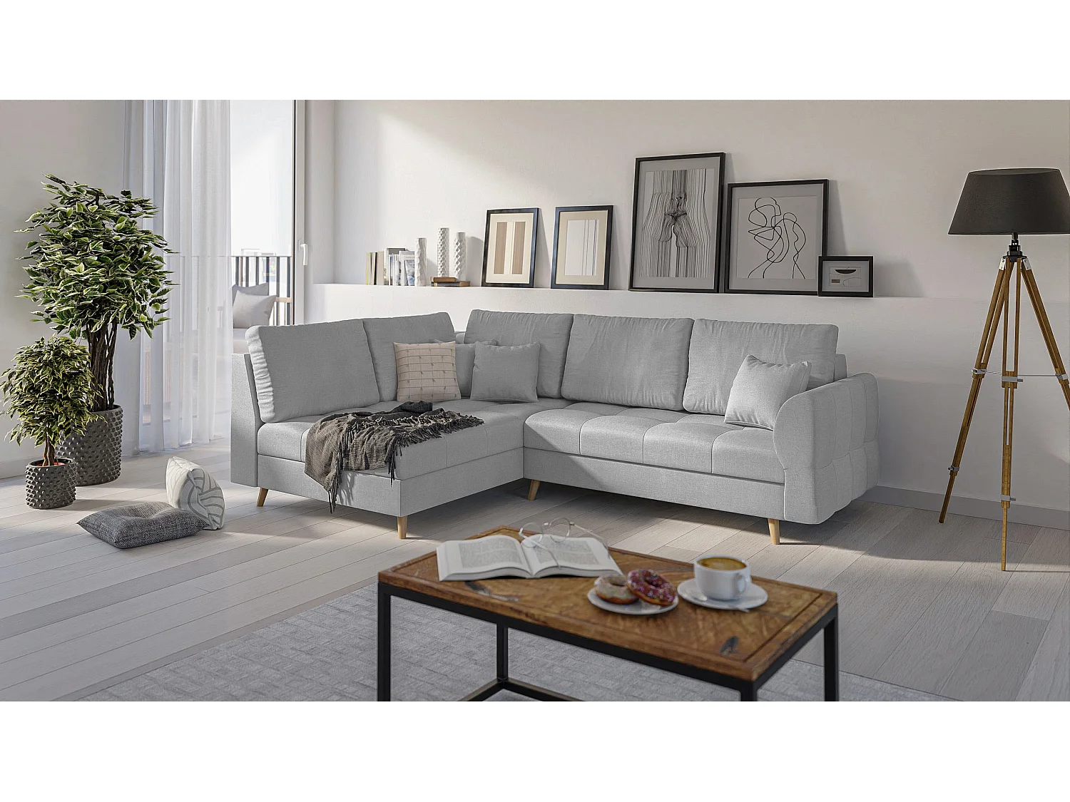 Ecksofa Sophia im skandinavischen Design