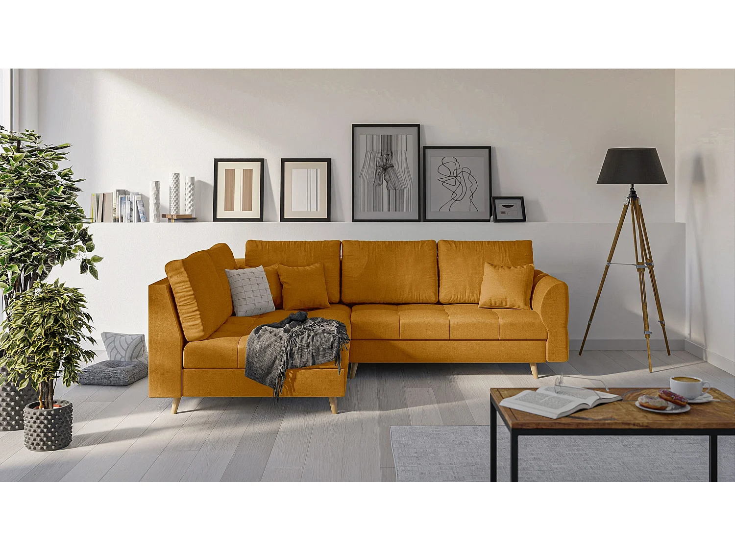 Ecksofa Sophia im skandinavischen Design