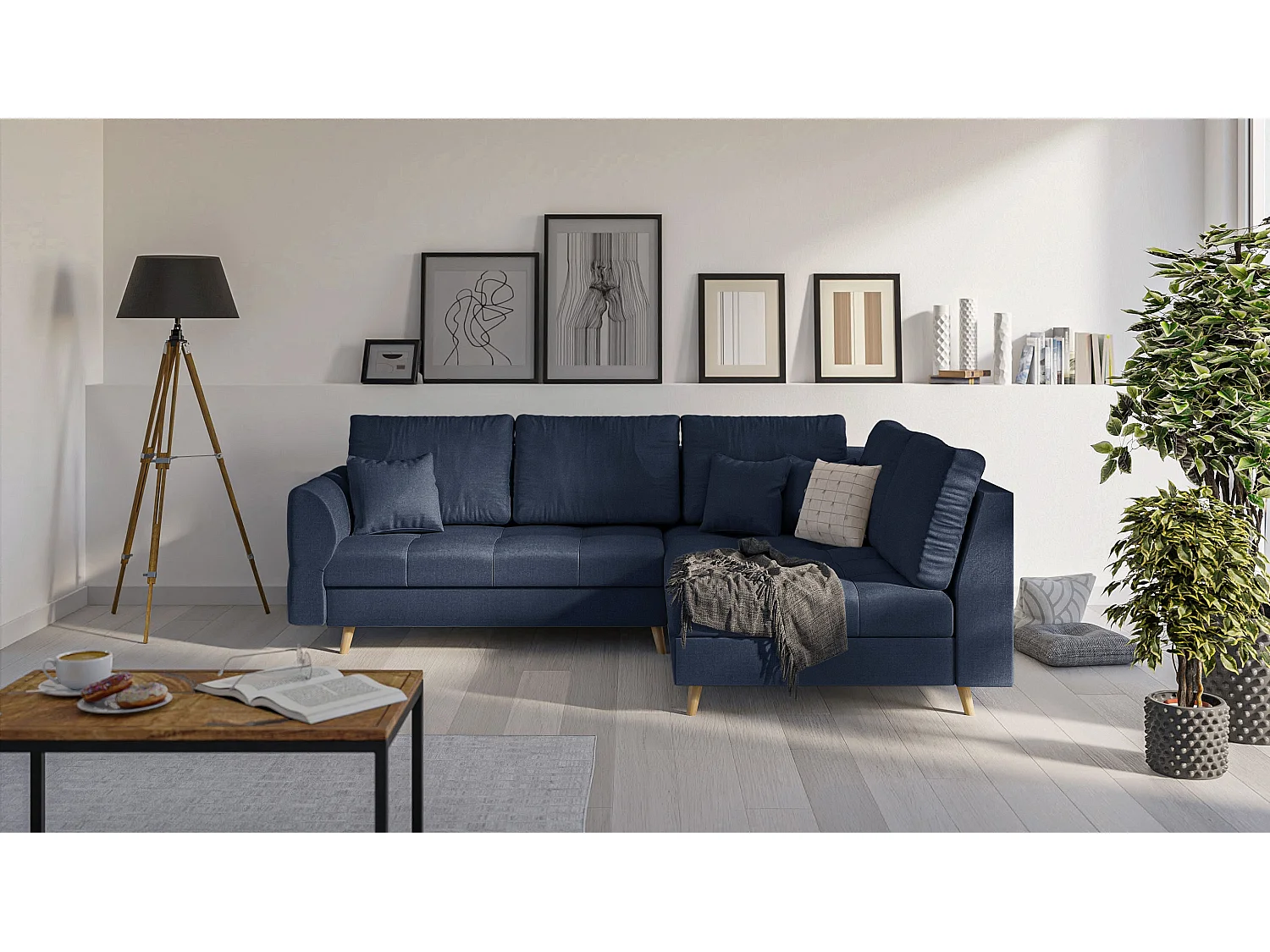 Ecksofa Sophia im skandinavischen Design