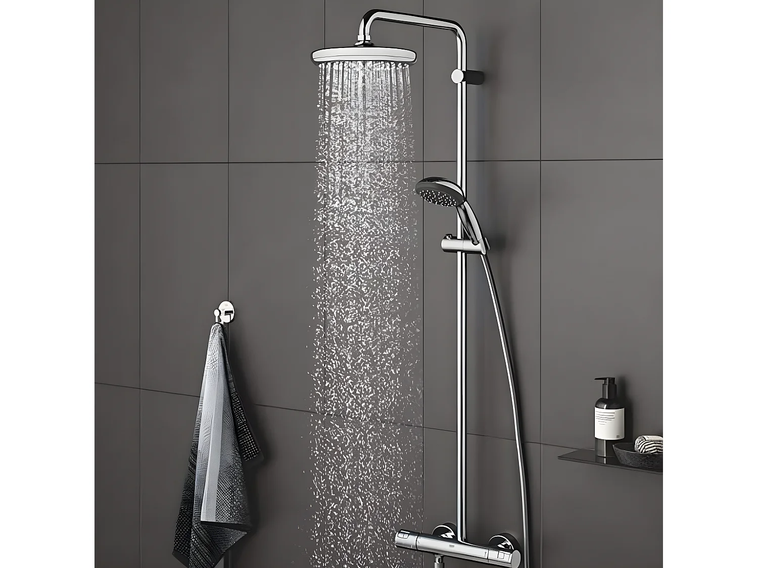 GROHE Quickfix Vitalio Start 100 rociador de ducha de 2 chorros
