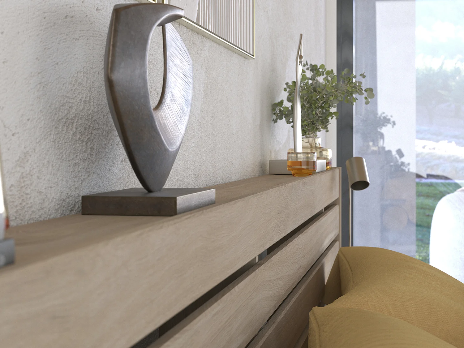 Lit 180 x 200 cm avec rangements - Coloris : Naturel + Sommier - TENALIA