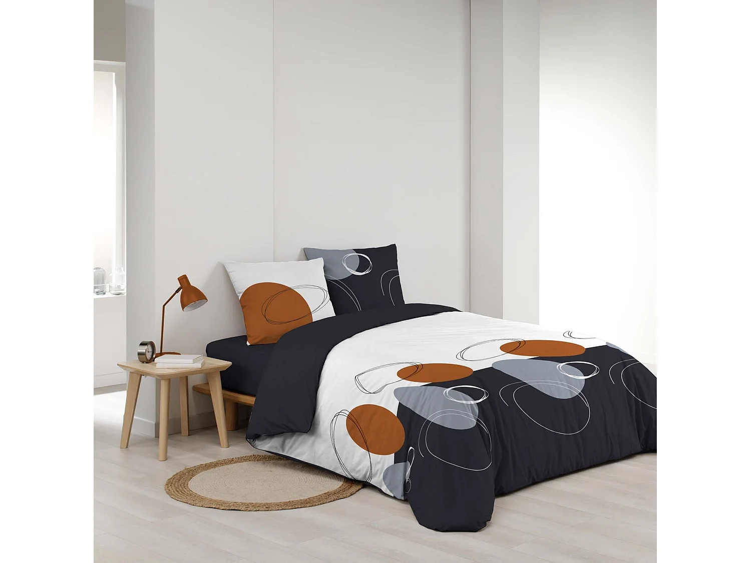 Parure de Lit 3 Pièces "Oblis" 240x220cm Multicolore