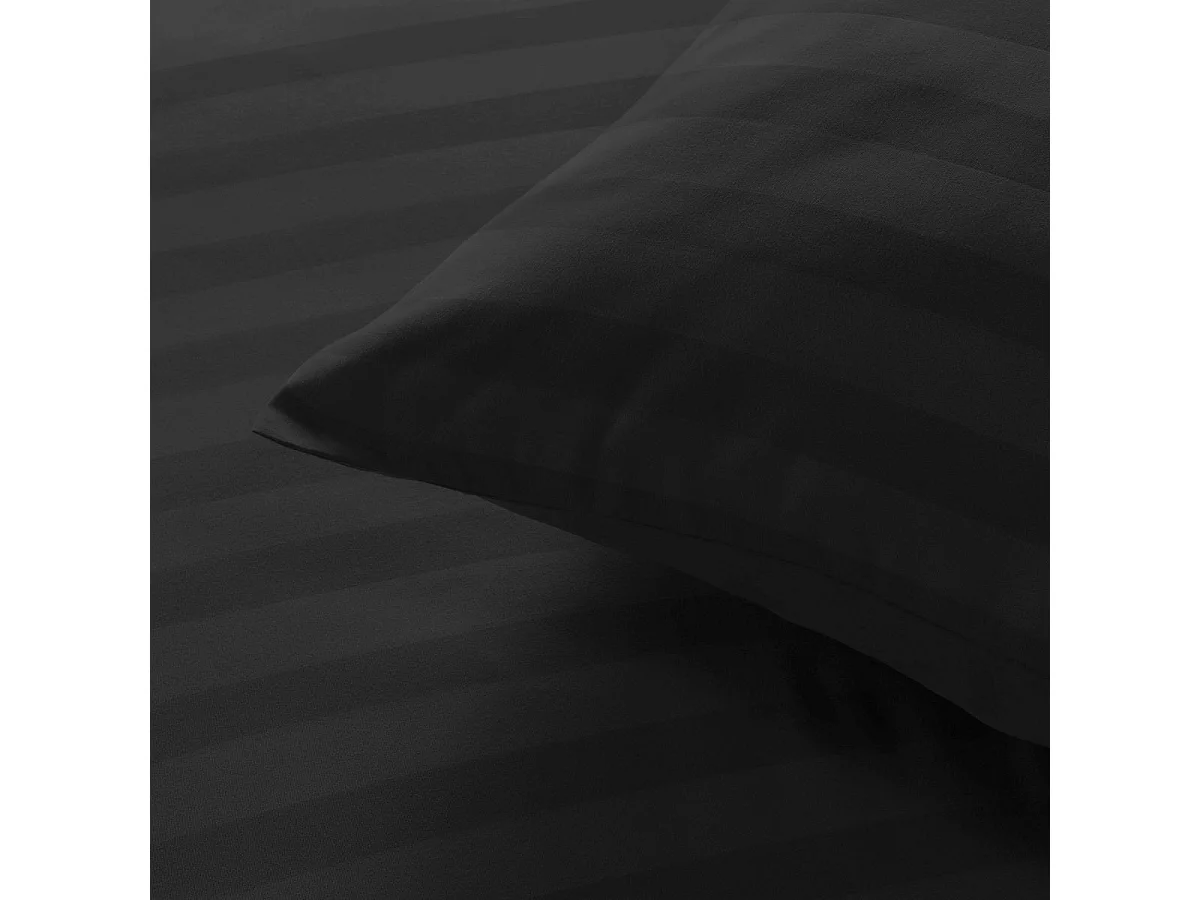 Parure de Lit 3 Pièces "Cleo" 240x220cm Noir