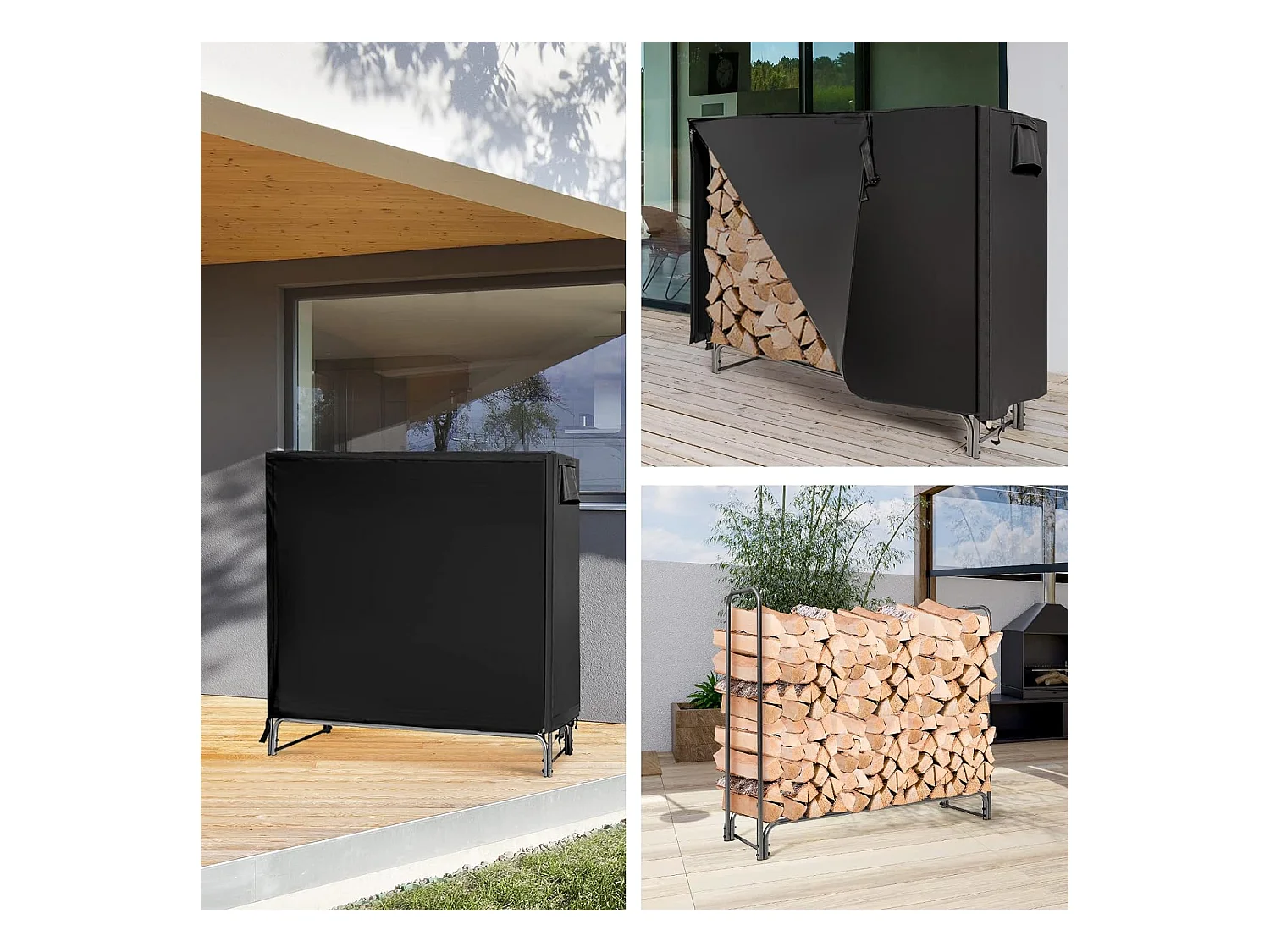 Kaminholzregal Aussen Metall