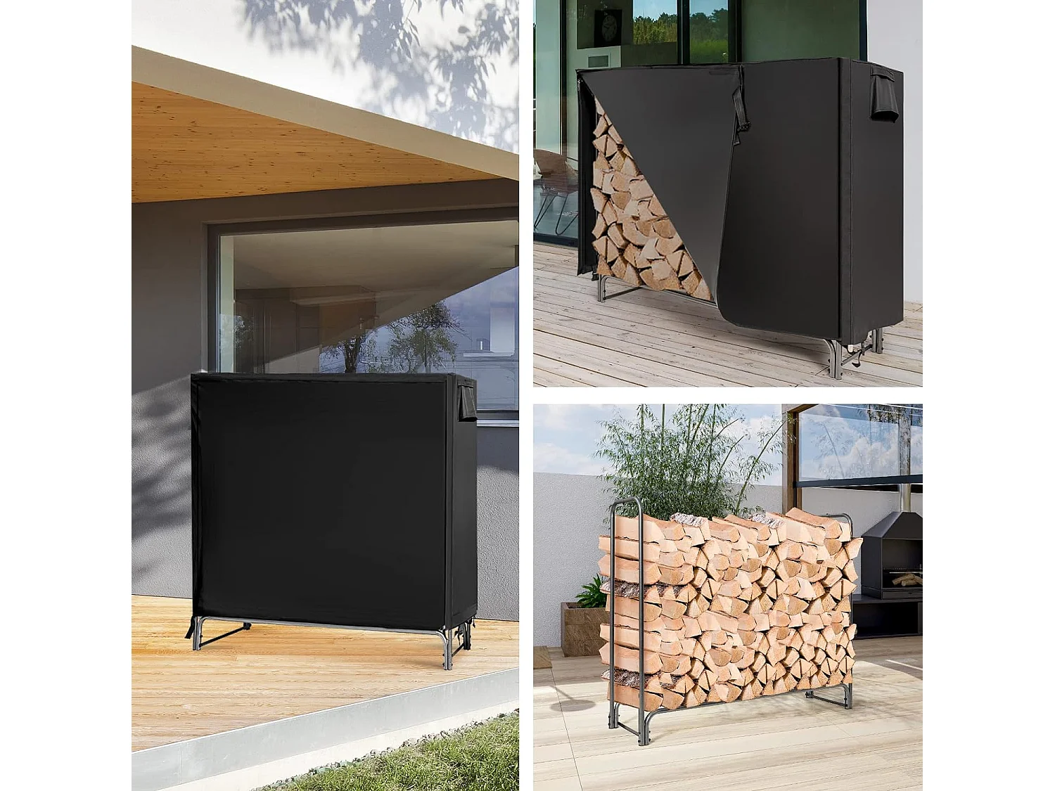 Kaminholzregal Aussen Metall