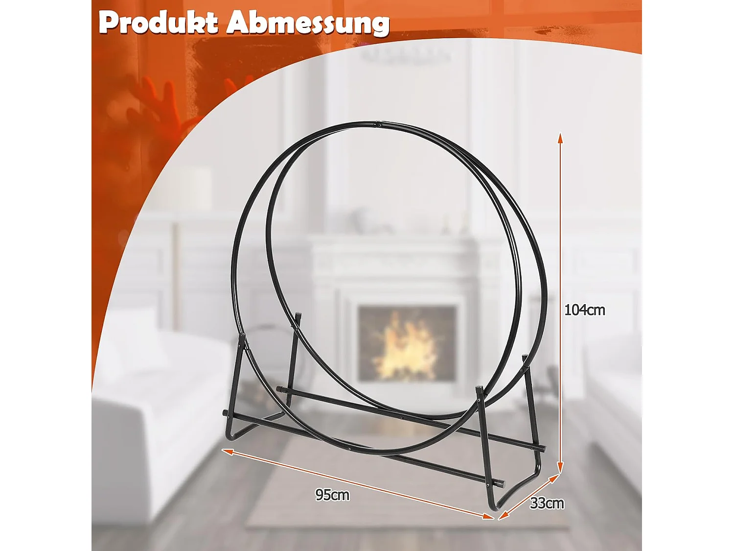 Kaminholzregal Metall