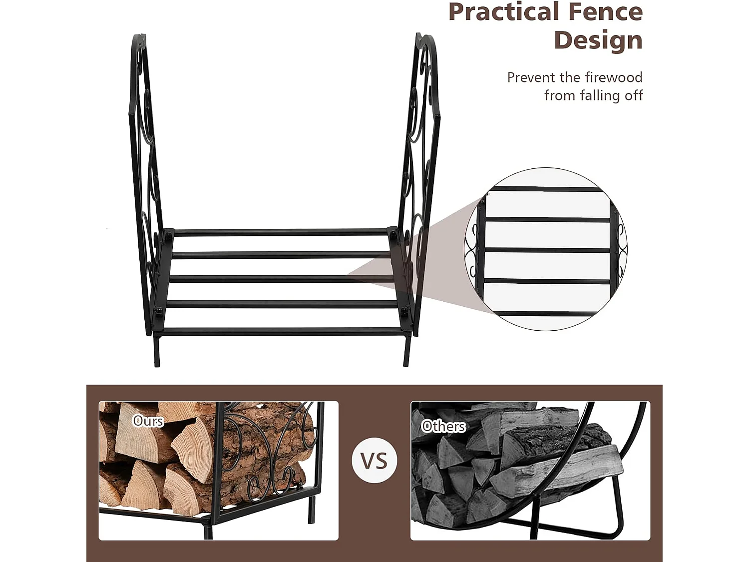 Kaminholzregal  Brennholzregal