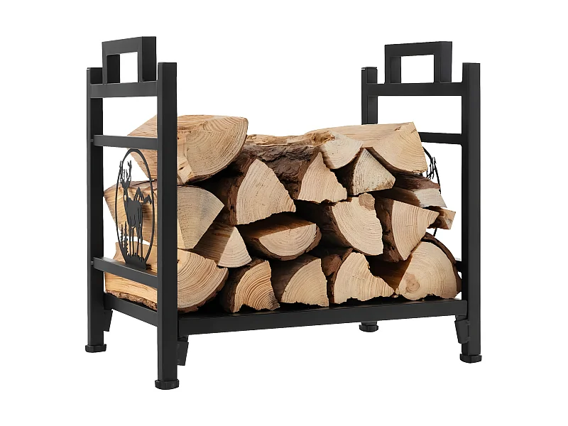 Kaminholzständer Metall mit Griffen
