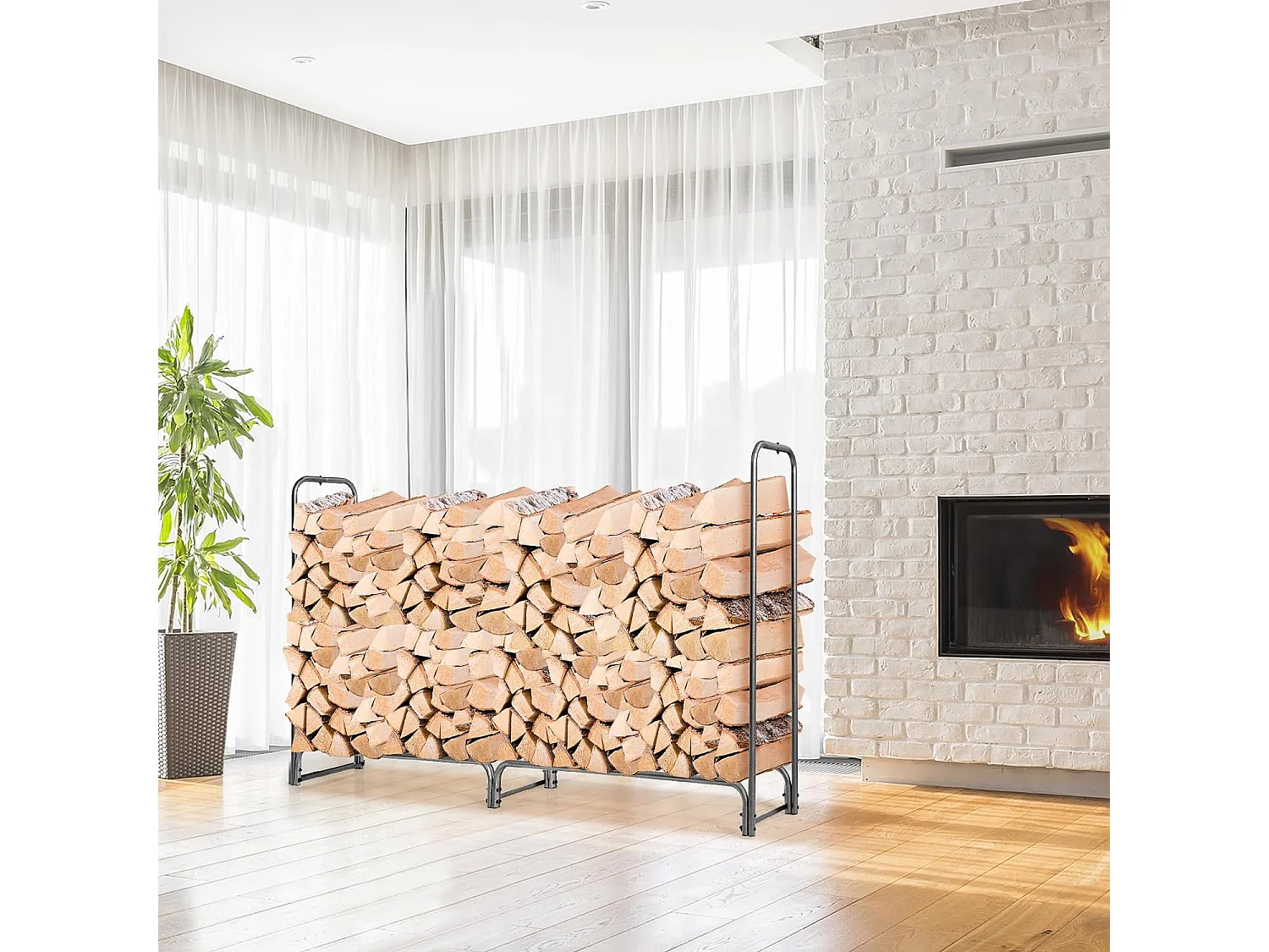 Kaminholzregal Aussen Metall