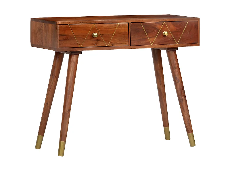 Table console 90x35x76 Bois d'acacia massif 2