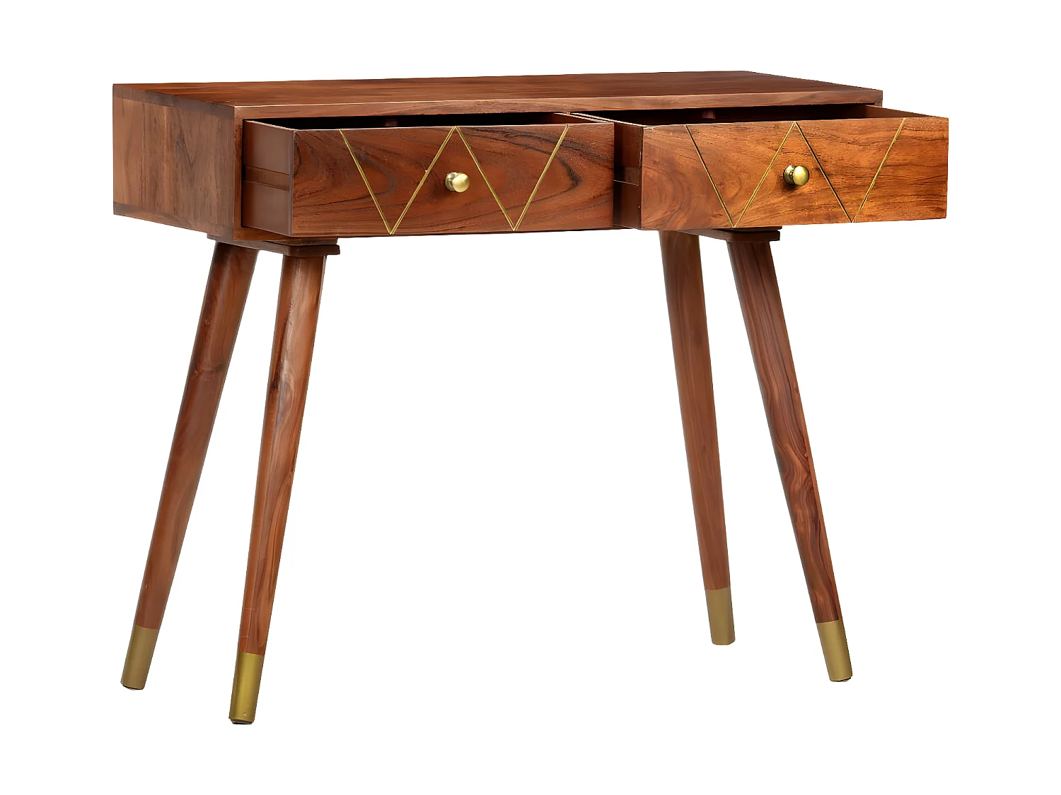 Table console 90x35x76 Bois d'acacia massif 2