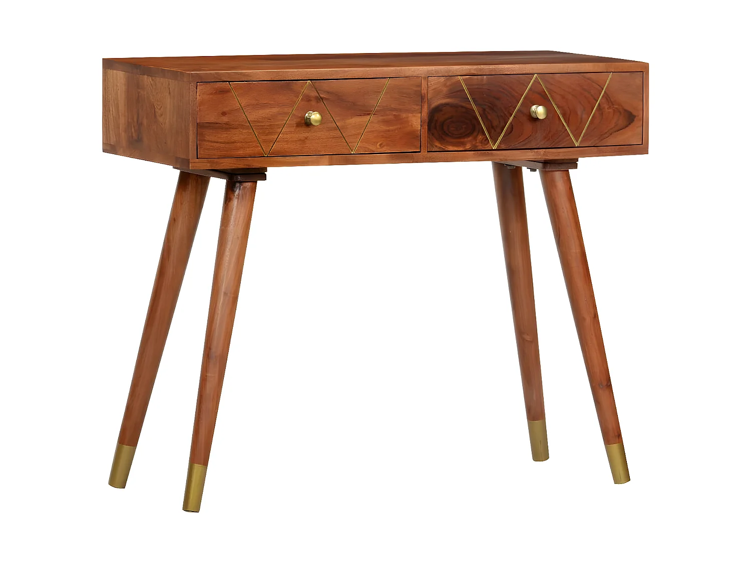 Table console 90x35x76 Bois d'acacia massif 2